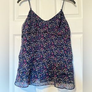 Floral spaghetti strap top, American Eagle Outfitters, size M , pre-owned